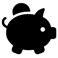 Icon of a piggybank