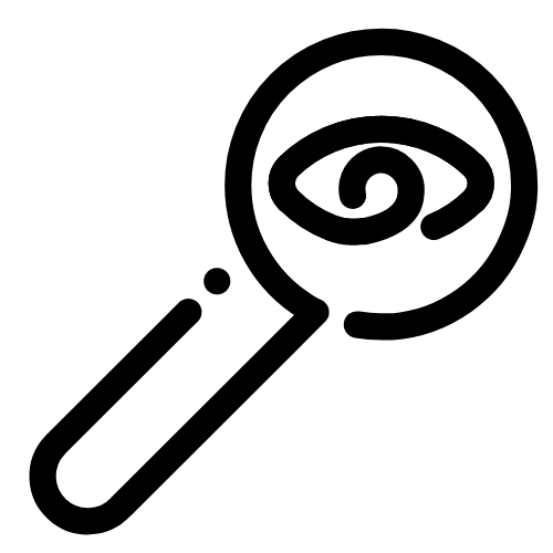 Icon of a magnifying glass