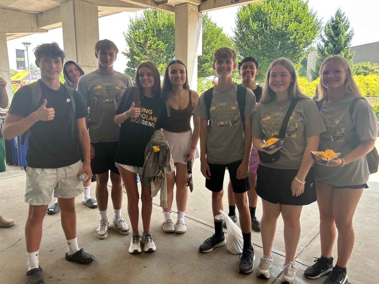 small group of students at Fresh Fusion