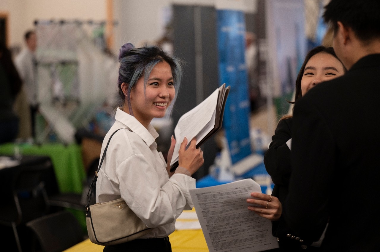 Woman at Career Fair